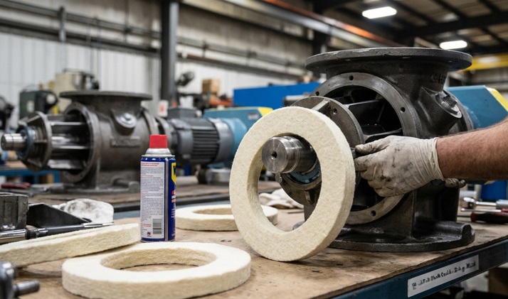 Rotary Airlock Valve felt seal